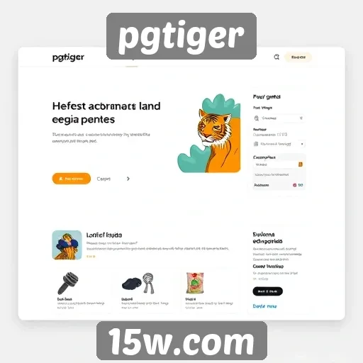 Navegabilidade e design do site pgtiger em foco